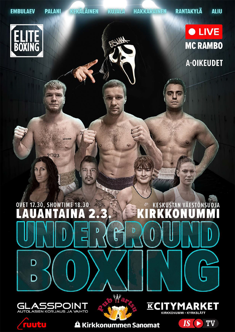 Underground Boxing Kirkkonummi 2.3.2024